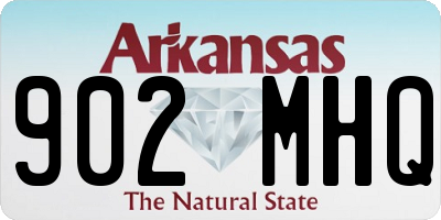 AR license plate 902MHQ