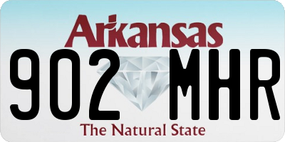 AR license plate 902MHR