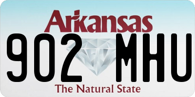 AR license plate 902MHU