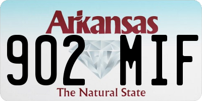 AR license plate 902MIF