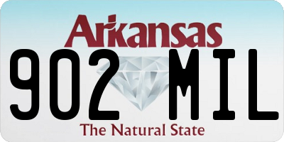 AR license plate 902MIL