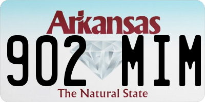 AR license plate 902MIM