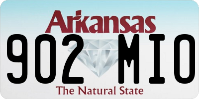 AR license plate 902MIO