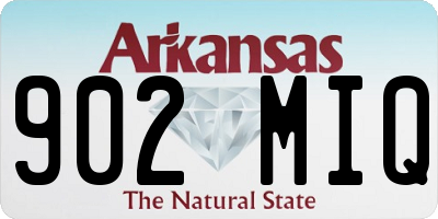 AR license plate 902MIQ