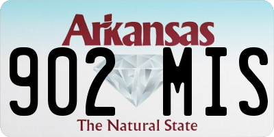 AR license plate 902MIS