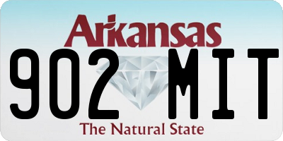 AR license plate 902MIT