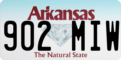 AR license plate 902MIW