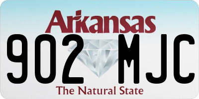 AR license plate 902MJC