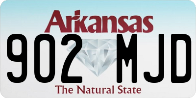AR license plate 902MJD