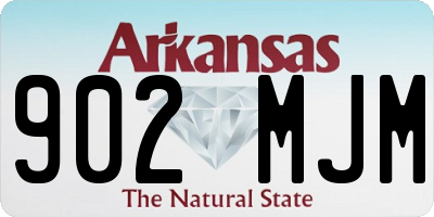 AR license plate 902MJM