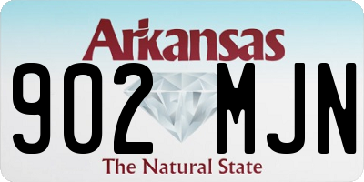 AR license plate 902MJN