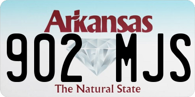 AR license plate 902MJS