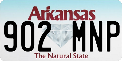AR license plate 902MNP