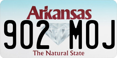 AR license plate 902MOJ