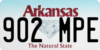 AR license plate 902MPE