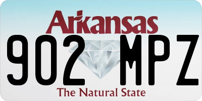 AR license plate 902MPZ