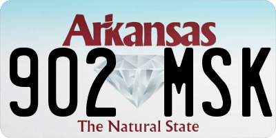 AR license plate 902MSK