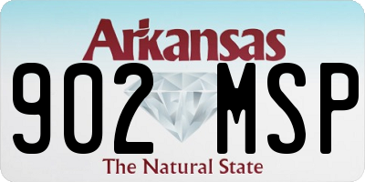 AR license plate 902MSP