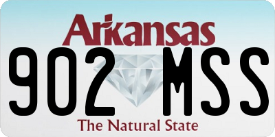 AR license plate 902MSS