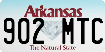 AR license plate 902MTC