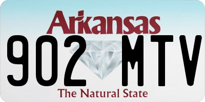 AR license plate 902MTV
