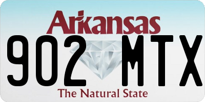 AR license plate 902MTX
