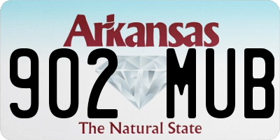 AR license plate 902MUB