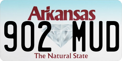 AR license plate 902MUD