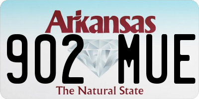AR license plate 902MUE