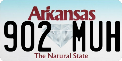 AR license plate 902MUH