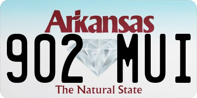 AR license plate 902MUI