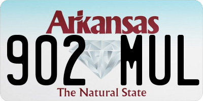 AR license plate 902MUL