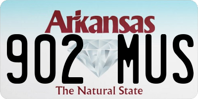 AR license plate 902MUS