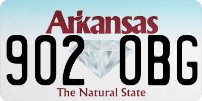 AR license plate 902OBG