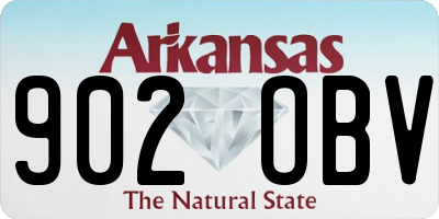 AR license plate 902OBV