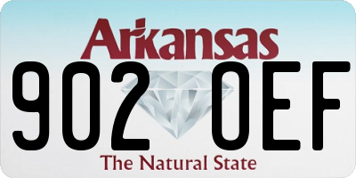 AR license plate 902OEF