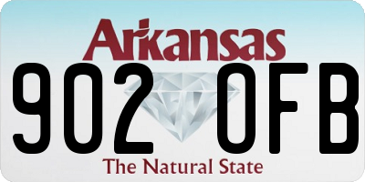 AR license plate 902OFB