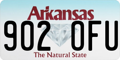 AR license plate 902OFU