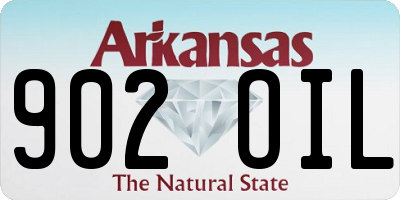AR license plate 902OIL
