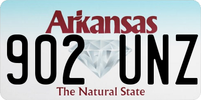 AR license plate 902UNZ