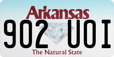 AR license plate 902UOI
