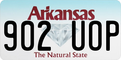AR license plate 902UOP