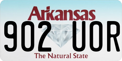 AR license plate 902UOR