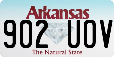 AR license plate 902UOV