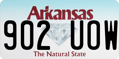 AR license plate 902UOW