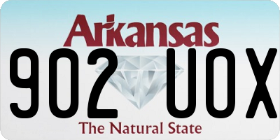 AR license plate 902UOX