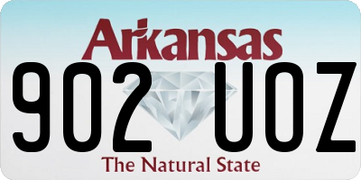 AR license plate 902UOZ