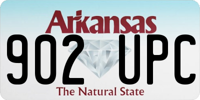 AR license plate 902UPC