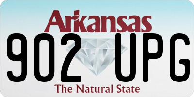 AR license plate 902UPG