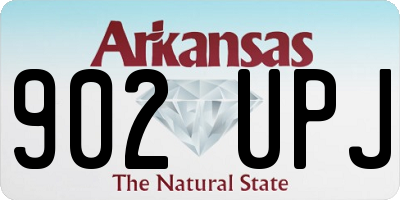 AR license plate 902UPJ